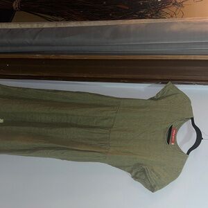 Pyne & Smith Olive Striped dress
